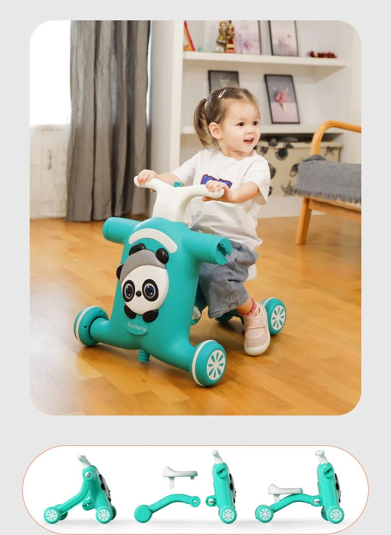 2023 New 4-in-1 Baby Learn to Walk Toy Rocking Horse Cycle Baby Walker