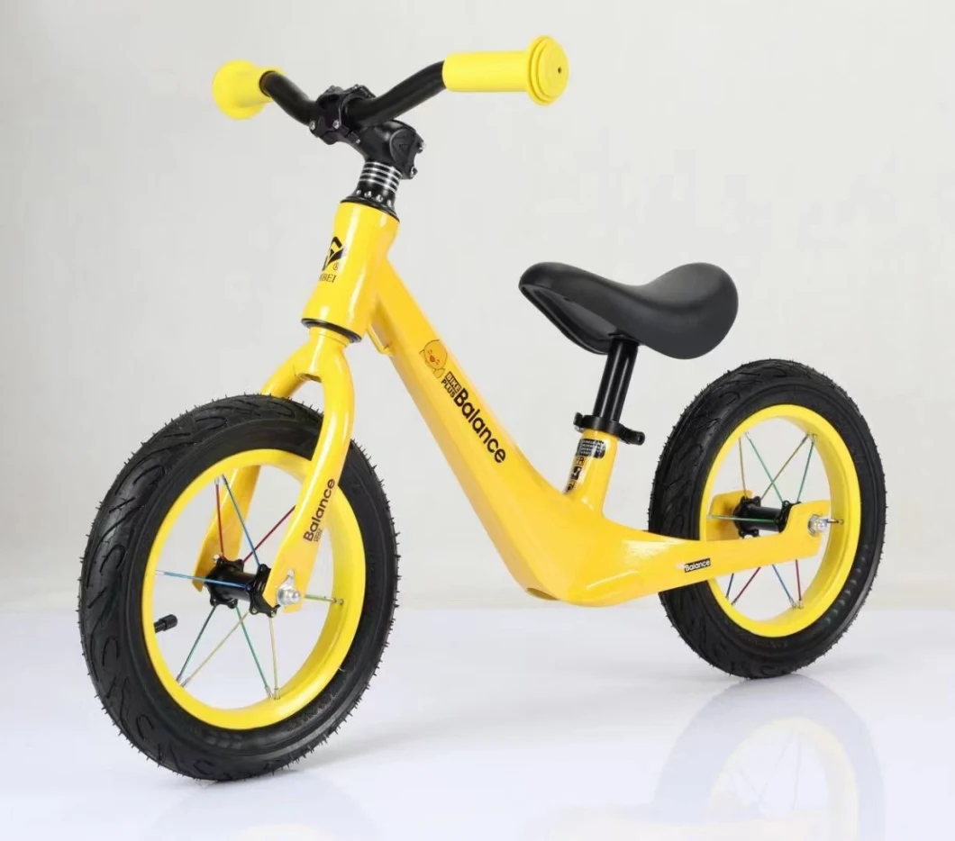 Good Quality Cheap Magnesium Alloy Ride on Car Child Single Speed No Pedal Bike 12inch Kids Balance Bike