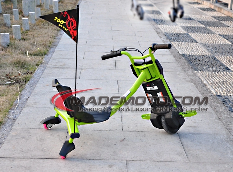 250W 36V Lithium Battery Kids 3 Wheel Electric Drift Trike Sliding Tricycle