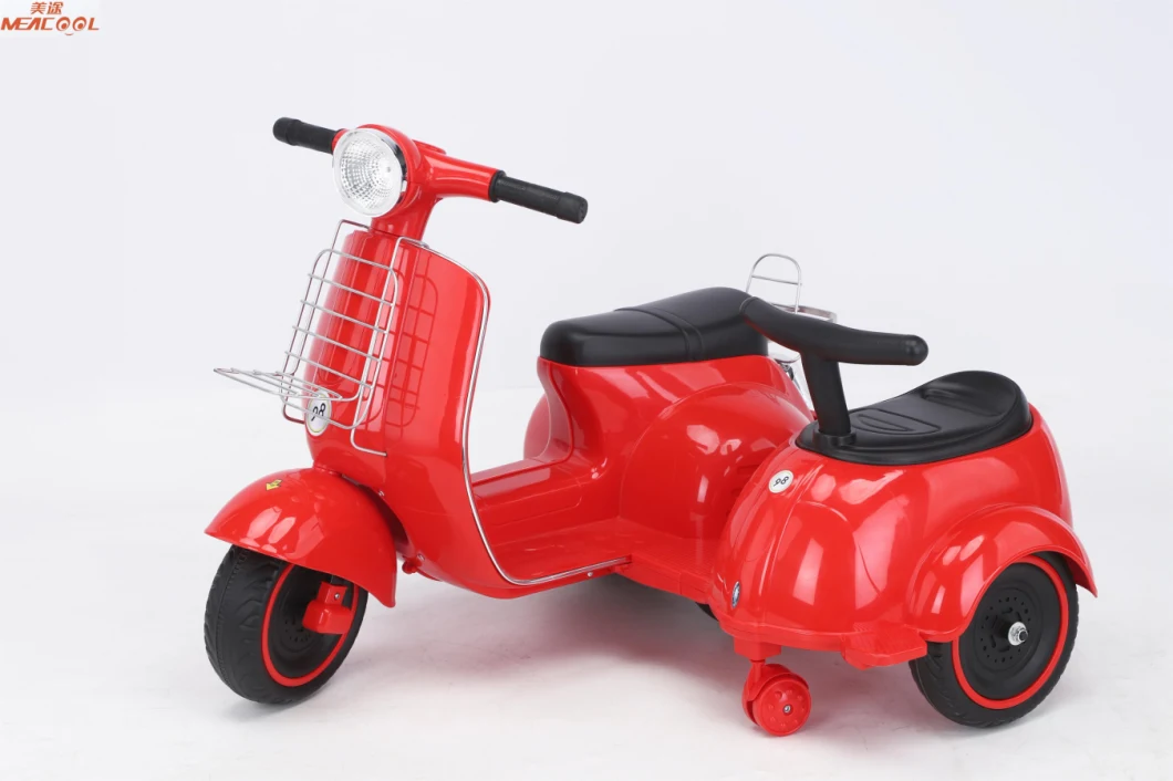 Ride Two Baby Mini Kids Electric Toy Car Tricycle with Side Mount