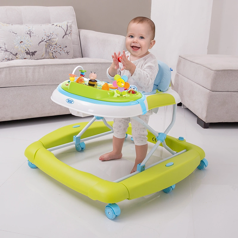 2 in 1 Baby Walker, with Footrest, Foldable,