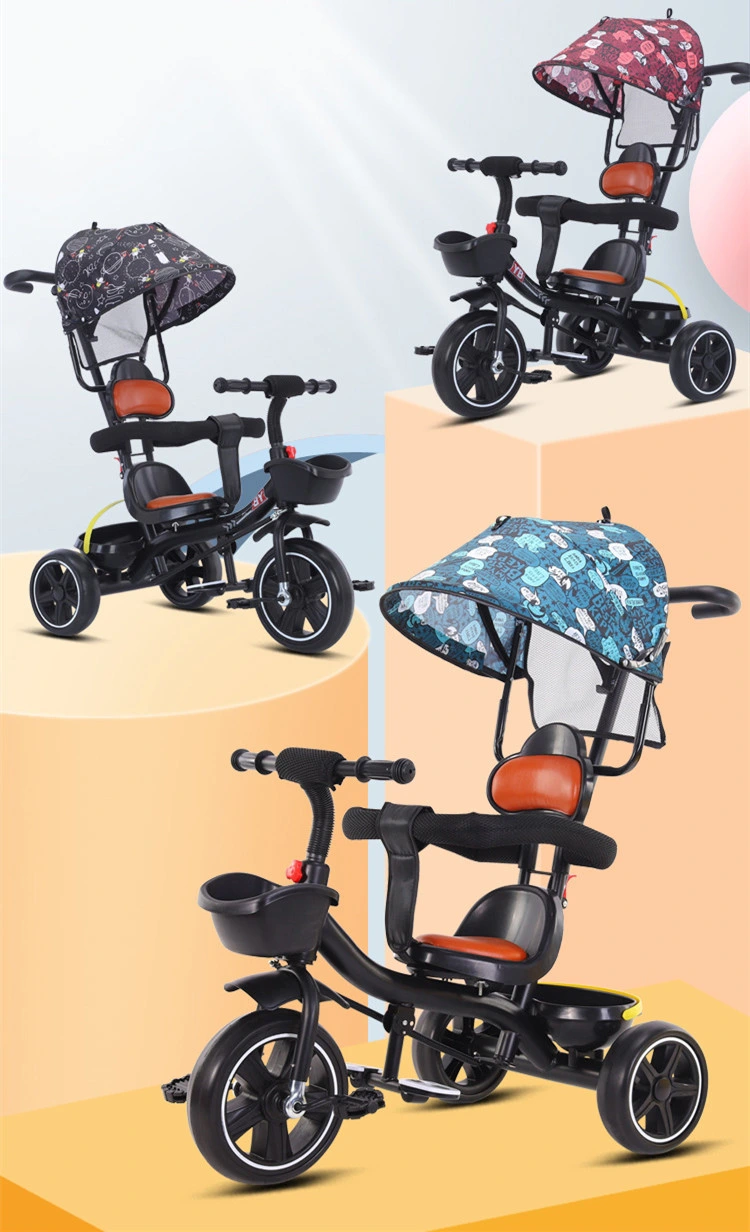 Top Sell Christmas Gifts Baby Tricycles 2-6 Years Children Trike Baby Tricycle/ Foldable Tri Cycle 3 Wheel Baby Tricycle Baby Tricycle with Push Handle