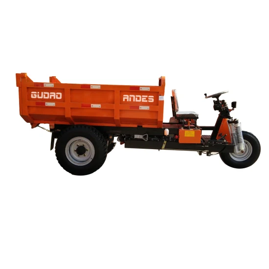 Mini volquete/triciclo eléctrico/triciclo diésel/motocicleta de 3 ruedas con cubo de basura para minería/metro/granja/construcción
