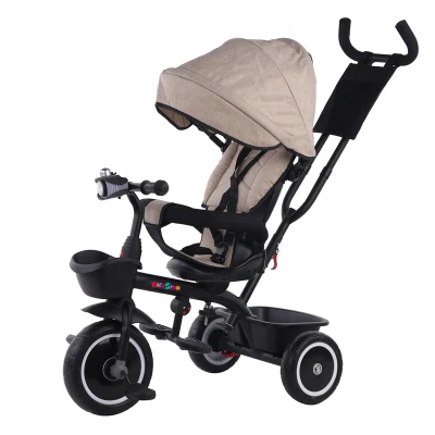 Nuevo diseño bebé niños 3 en 1 triciclo cochecito triciclo para niños