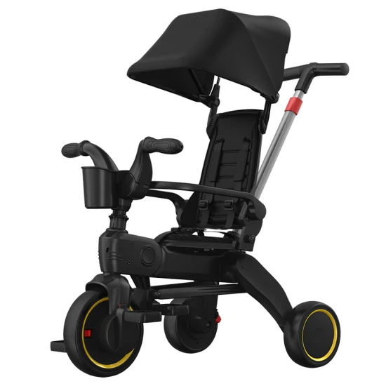 Nuevo modelo de triciclo superventas para niños plegable para mamá y bebé Triciclo Gold Baby