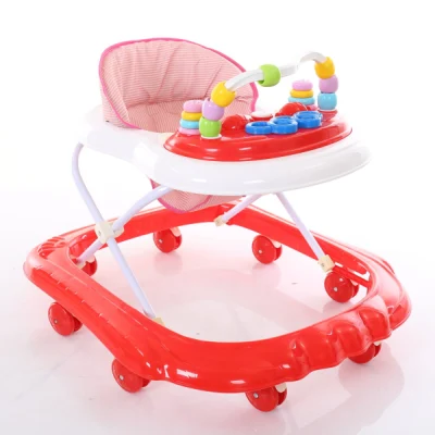 CE 360 grados giratorio portátil niño seguridad caminar juguetes bebé plegable andador con freno