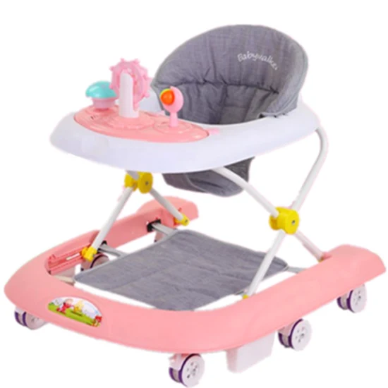 Gran oferta de andadores plegables para bebés con música y luces/andador multifunción para niños pequeños, velocidad ajustable para bebés de 6 a 15 meses