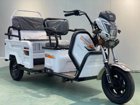 Triciclo eléctrico barato de la motocicleta de tres ruedas del rickshaw del asiento plegable multiusos para los pasajeros