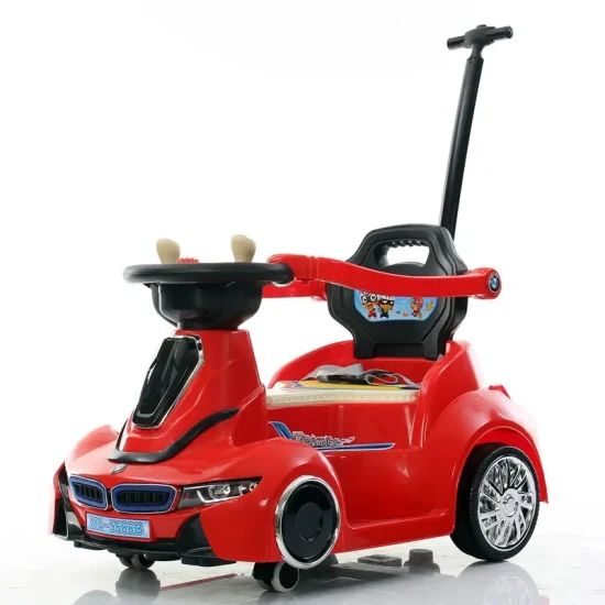 Bebé vendedor caliente paseo en coche de juguete para niños bebé con mango de empuje