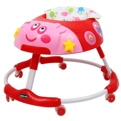 Andador de bebé plegable fácil con rueda de goma de música Andador de bebé