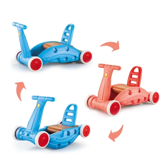 3 en 1 de plástico para niños que se deslizan montando en juguetes para bebés que aprenden andadores juguetes coche mecedora multifuncional